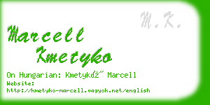 marcell kmetyko business card